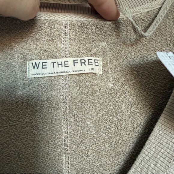 We the Free Venice V-Neck Sweatshirt, Fossil Island, L, NWT - Picture 9 of 16